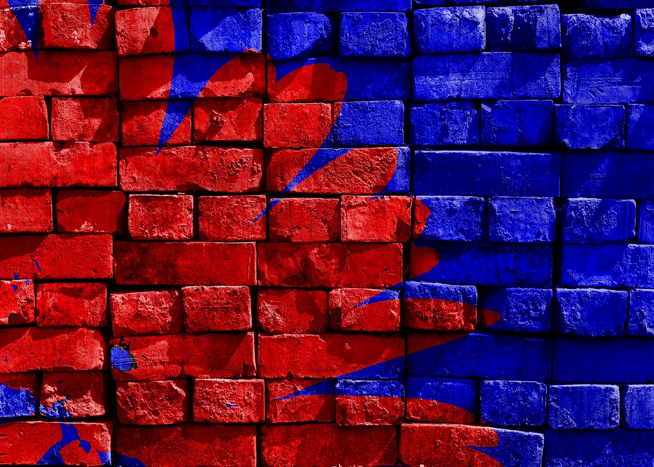 le rouge et bleu, symbole de rêve éveilél ibre